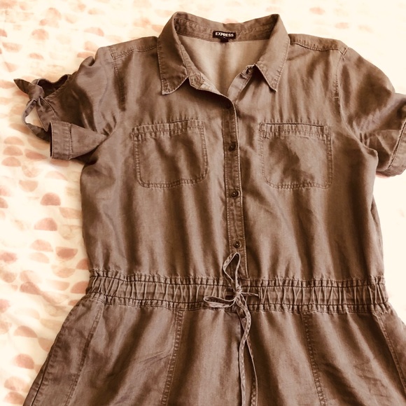 Express Pants - Express Green Cargo Romper (Large)